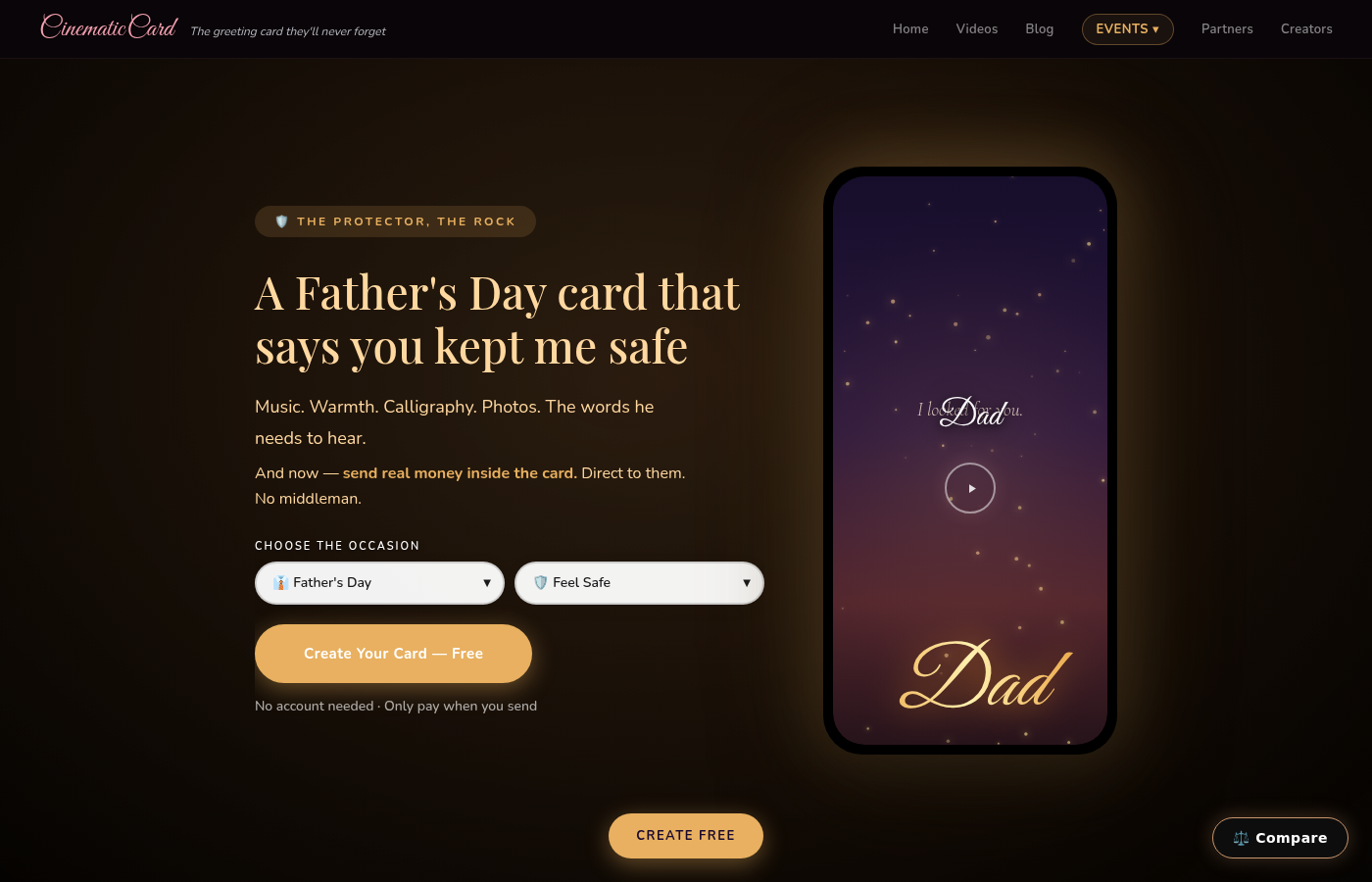 First Father's Day Card